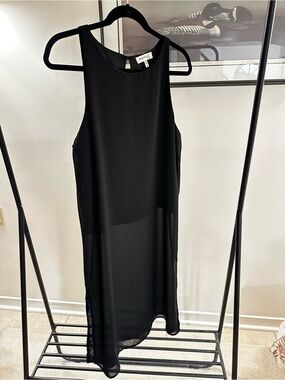 Black Sleeveless Flowy Tank/Tunic
